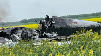 У Росії впав літак. Фото: Володимир Володимиров 