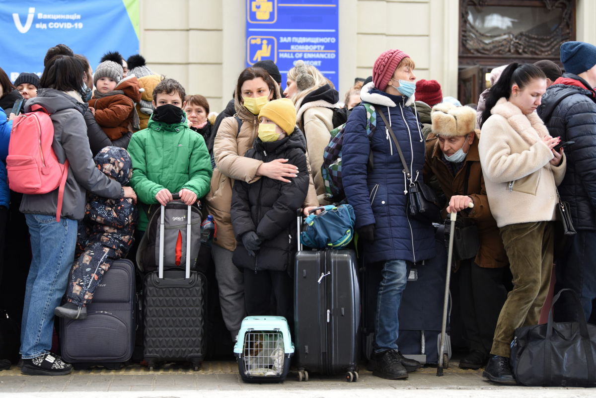 Эвакуация в Украине. Фото: Depositphotos