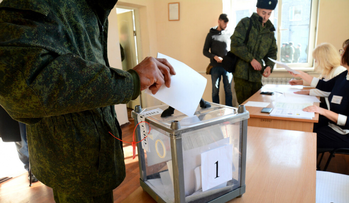 Российские «выборы» в оккупации. Фото: «ДАН»