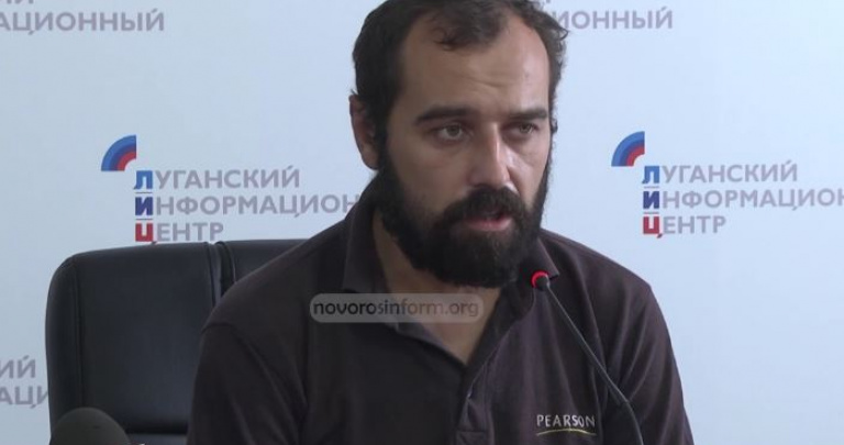 «ЛНР» показала еще одного пленного, которого обвиняет в диверсиях