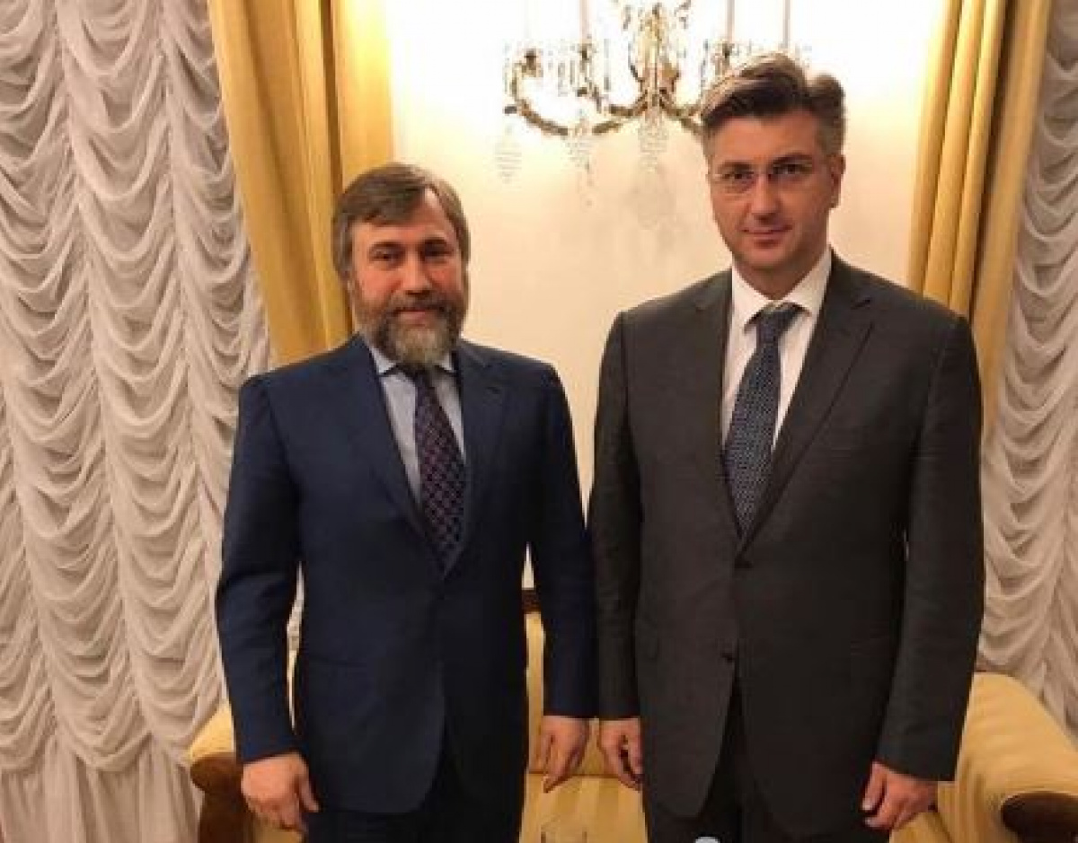 «Оппоблоковец» Новинский обсудил с премьером Хорватии ситуацию на Донбассе