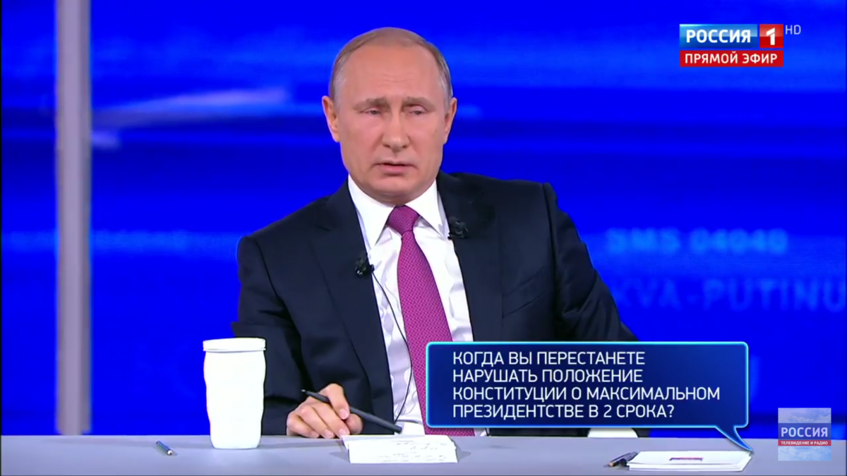 «Когда вы уйдете в отставку?». Телеканал «Россия 1» без цензуры показал вопросы Путину
