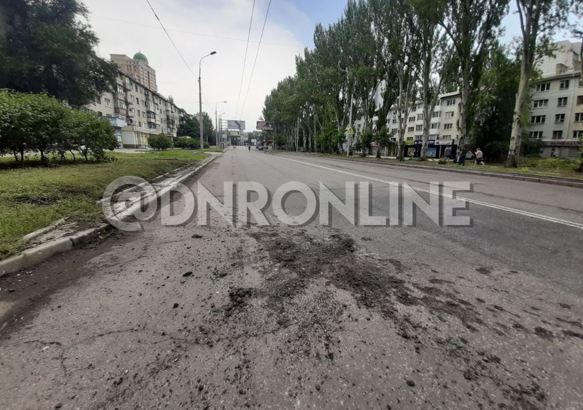 Последствия обстрелов в Киевском районе Донецка. Фото из соцсетей