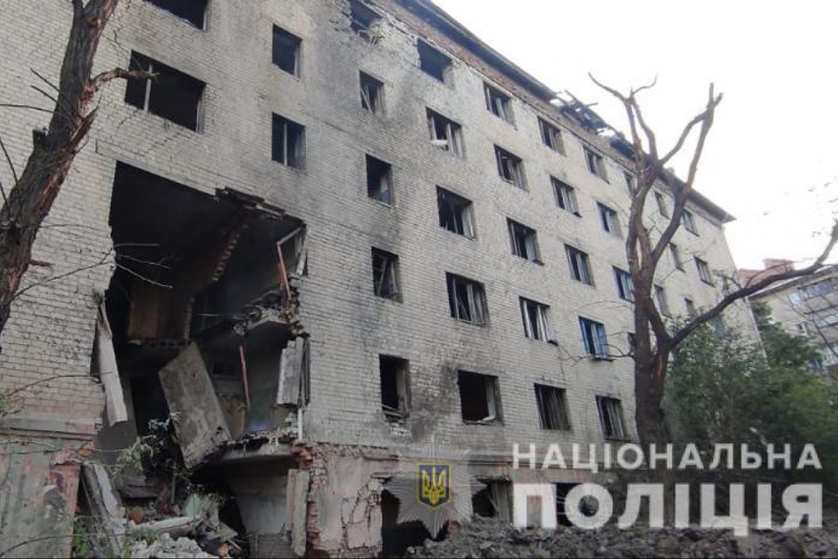 Последствия обстрела Донецкой области. Фото: полиции