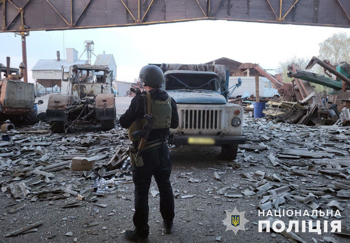 Российские войска атаковали 13 городов и сел Донецкой области за сутки. Фото: Полиция Донецкой области 