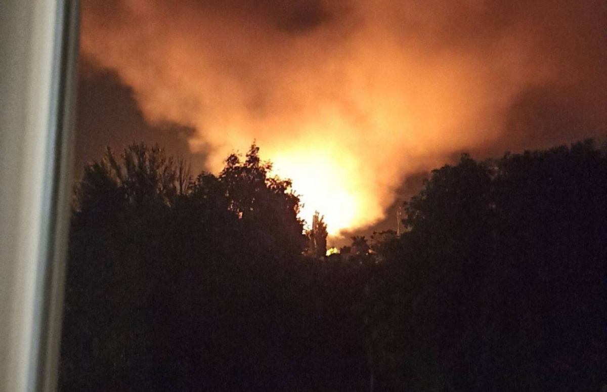 Пожежа у Бердянську. Фото: соцмережі