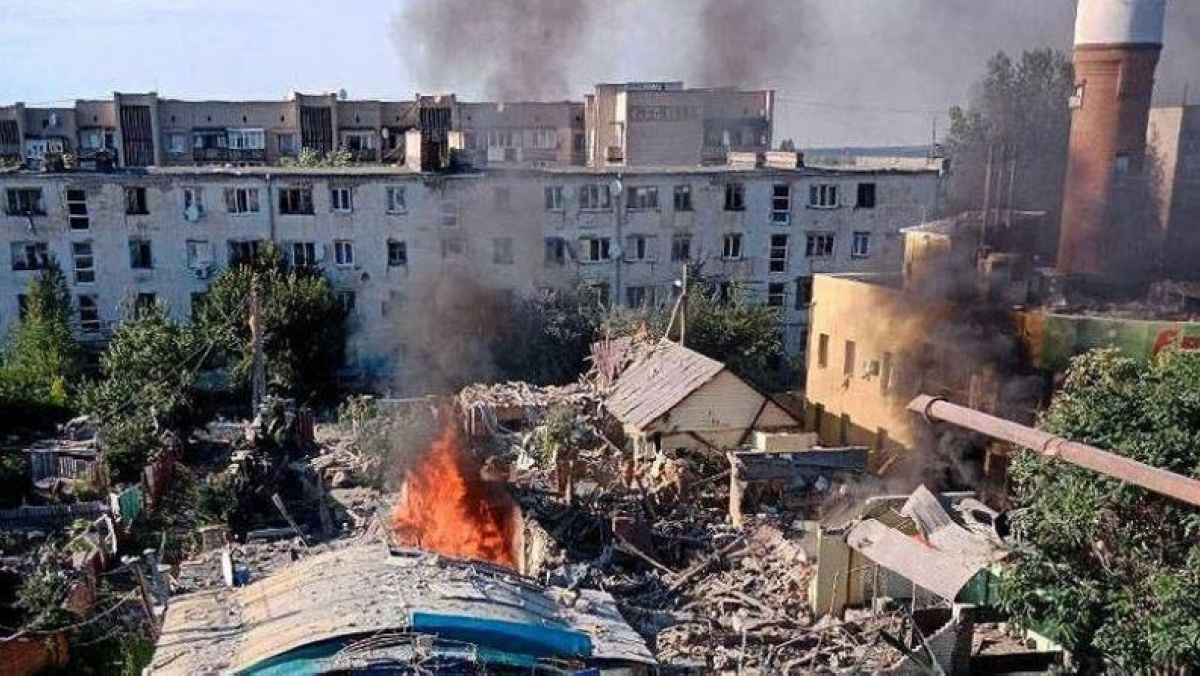 Последствия взрыва в Олешках. Фото: соцсети 