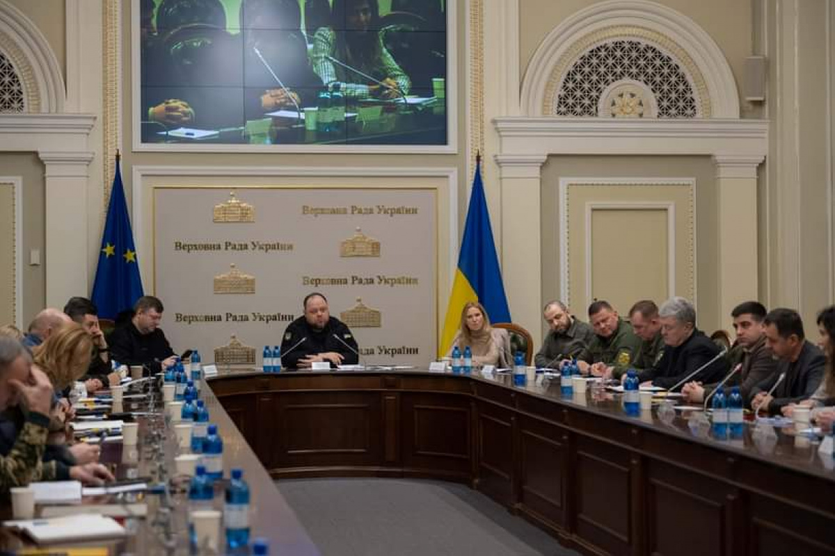 Обсуждение законопроекта о мобилизации в Украине. Фото: Руслан Стефанчук/Facebook 