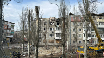 Наслідки удару по Мирнограду. Фото: Новини Донбасу