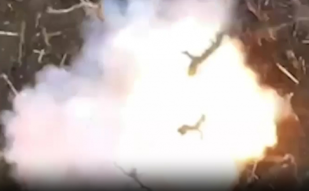 ССО атаковали FPV-дронами окопы, САУ и гаубицы россиян. Фото: кадр из видео