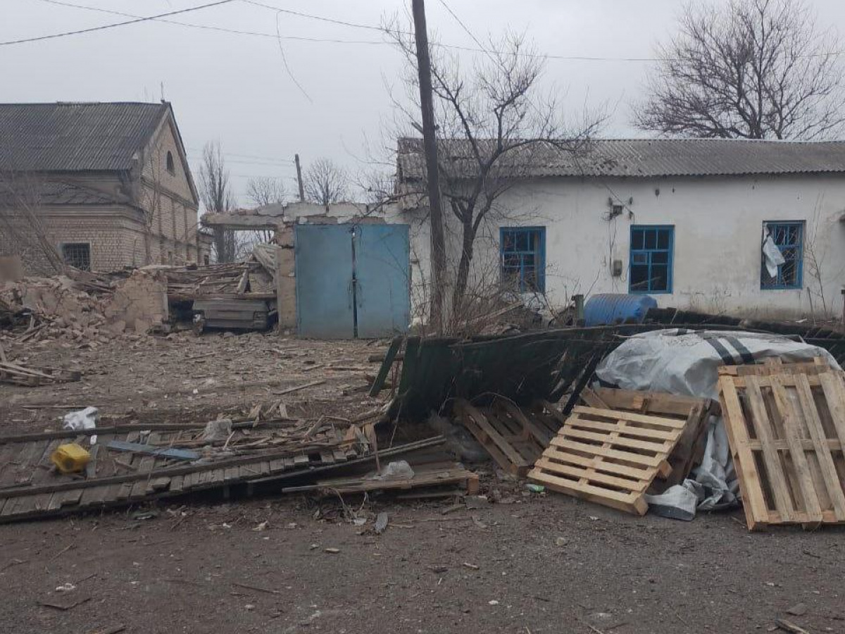 Последствия обстрела Донецкой области. Фото: ОВА