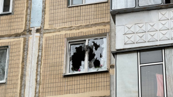 Дрон влетел в многоэтажку в Белгороде, погиб мужчина. Фото: Вячеслав Гладков/Тelegram