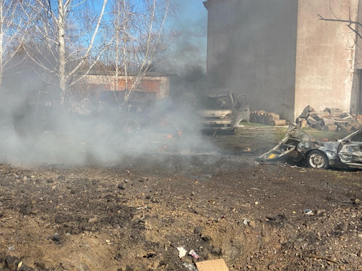Ракетный удар по Сумской области. Фото: Сумская ОВА