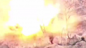 Робот ЗСУ із позивним «Динамо» підриває траншеї росіян. Фото: кадр із відео
