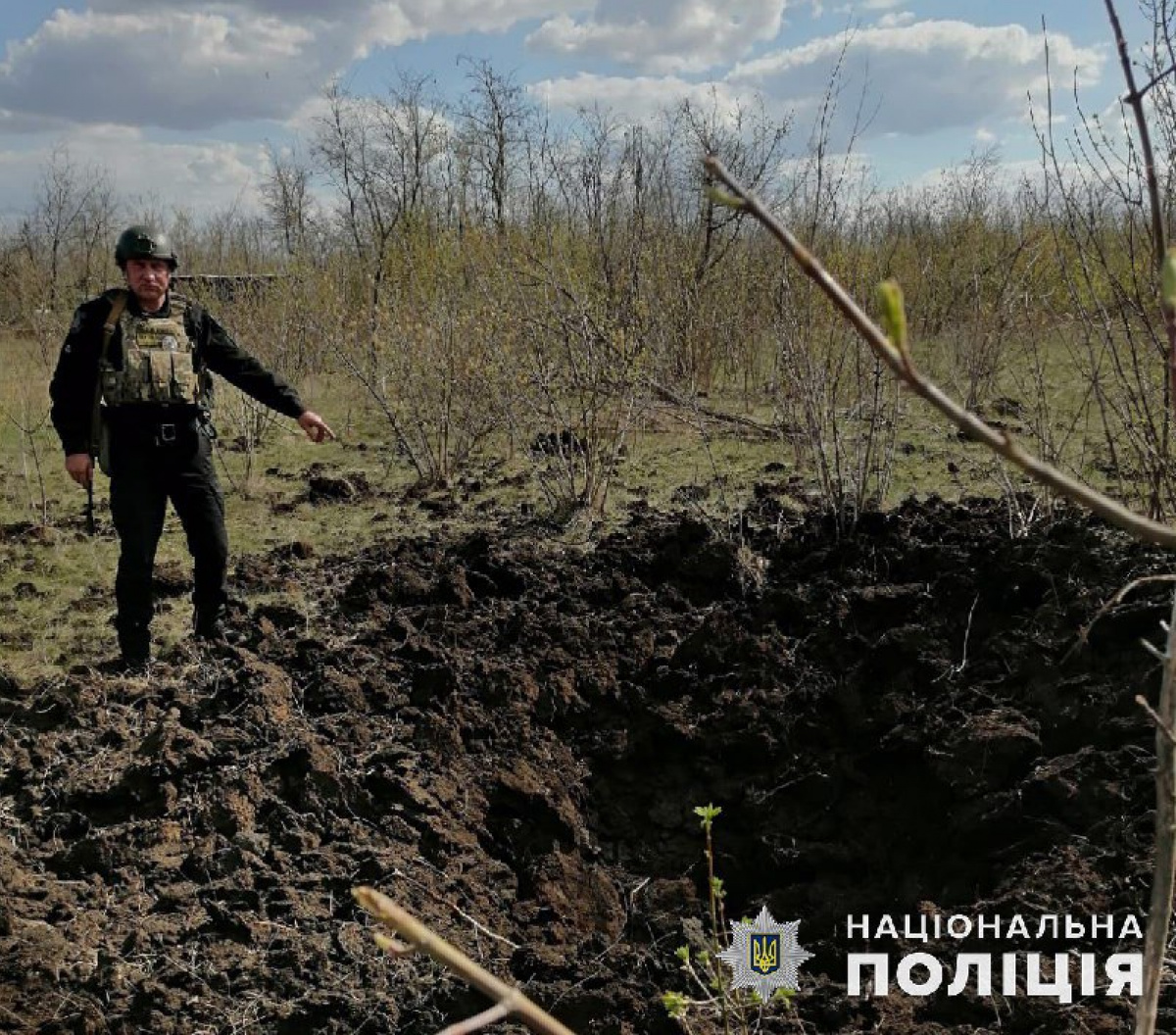 Росіяни атакували Донеччину. Фото: поліція 
