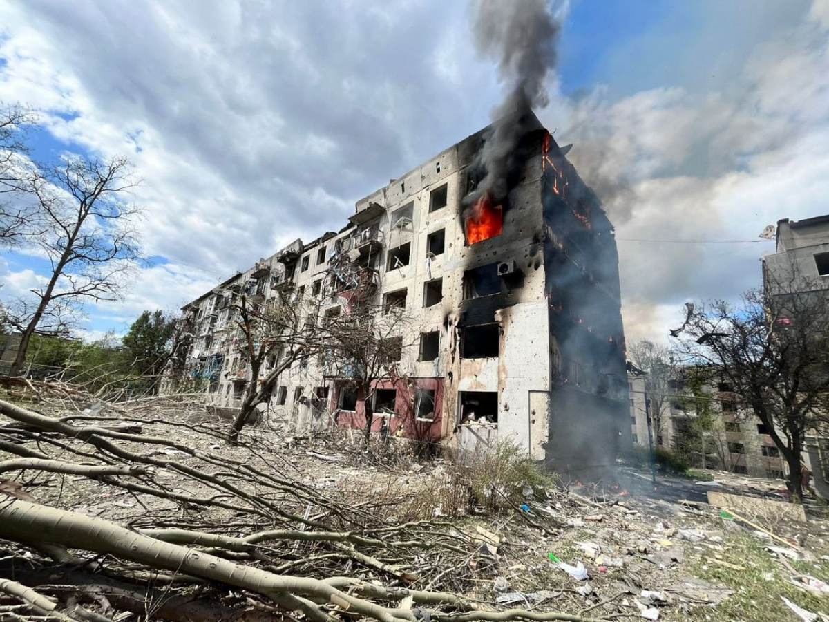 Обстрелы Донецкой области не прекращаются ни днём, ни ночью. Фото: Донецкая ОВА
