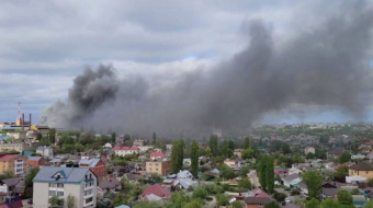 На машзаводе в Воронеже возник сильный пожар. Фото: Baza