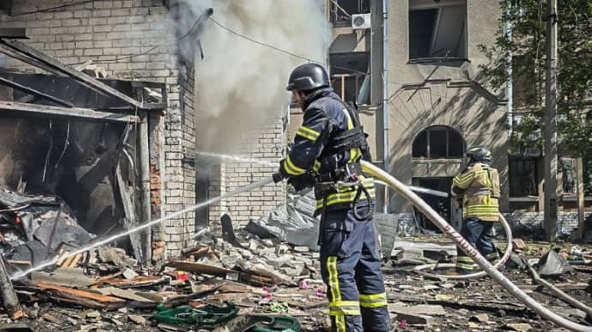 Атака на Харьков. Фото: ГСЧС 