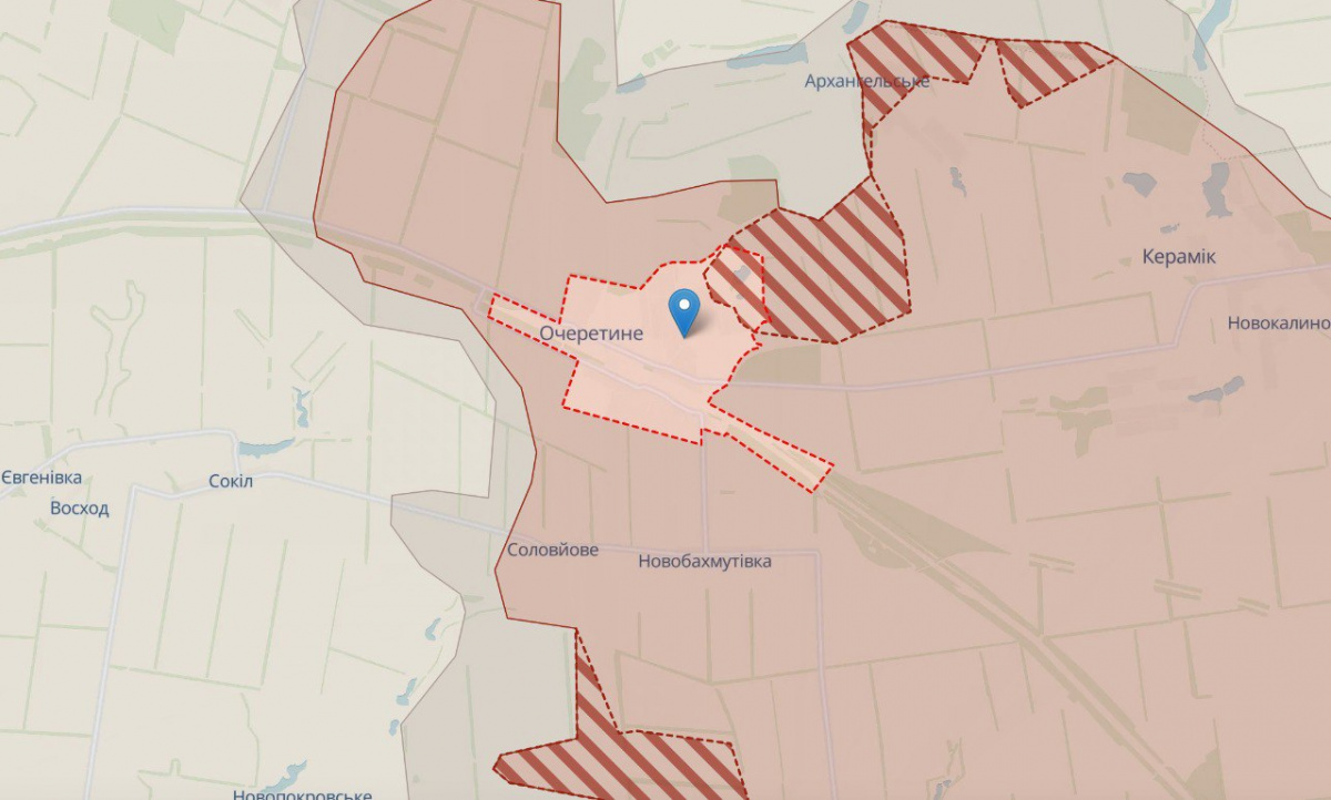 Россия заявила о полной оккупации Очеретино в Донецкой области 