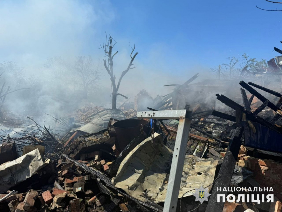 Российские оккупанты обстреляли 19 н. п. Донецкой области. Фото: Нацполиция