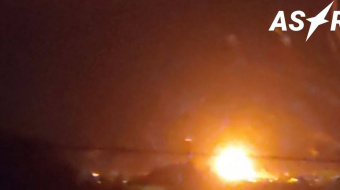 Пожежа на аеродромі «Бельбек» у Криму. Фото: Astra