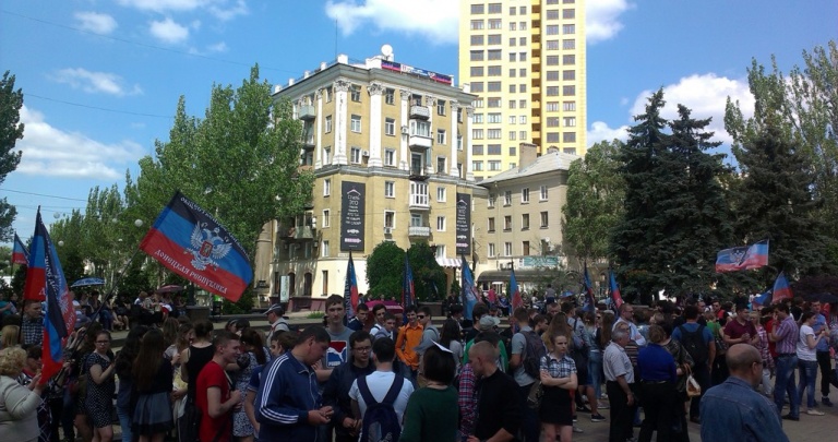  В оккупированном Донецке митинговали «против несоблюдения минских соглашений»