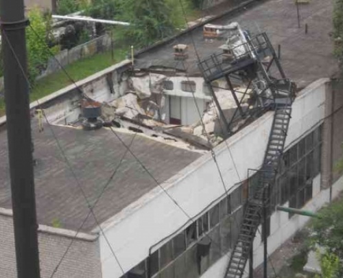В Донецке обрушилась крыша котельной. Никто не пострадал