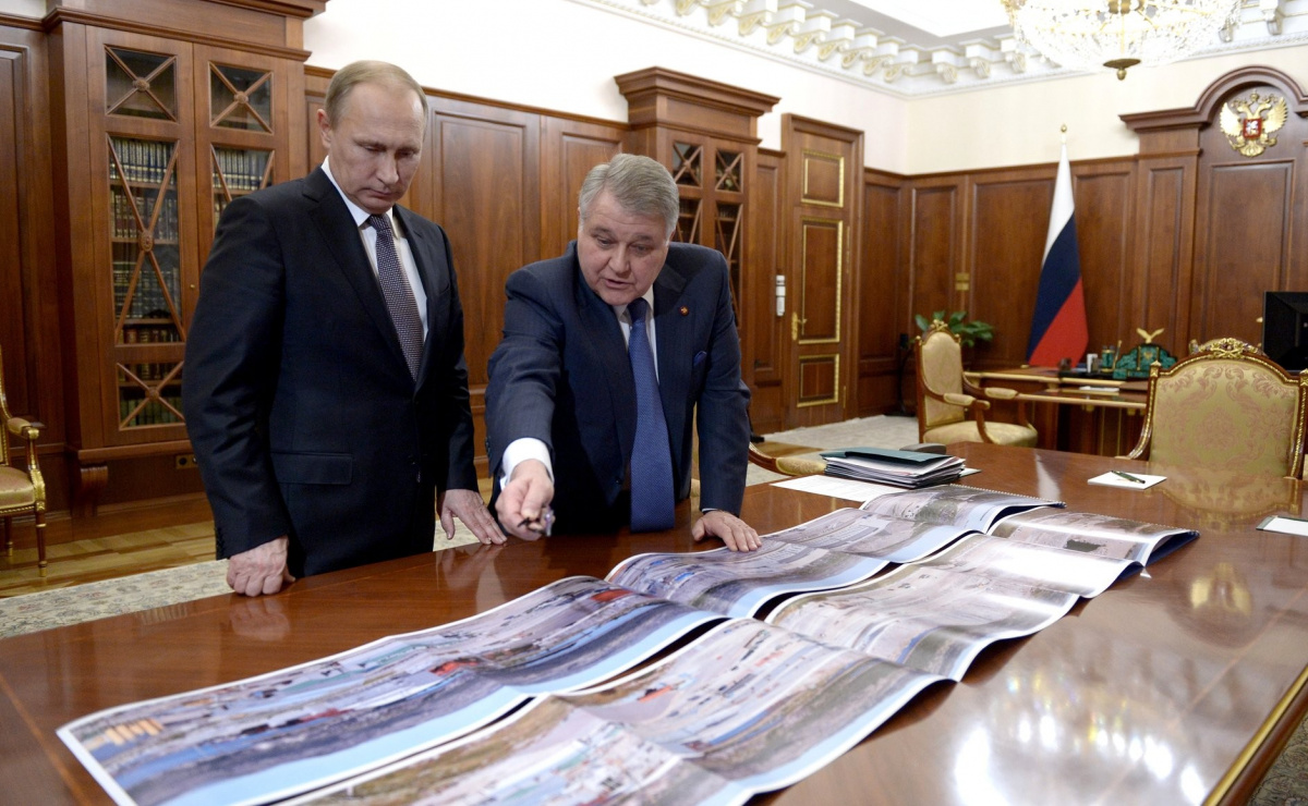Владимир Путин и Михаил Ковальчук. Фото: сайт президента России