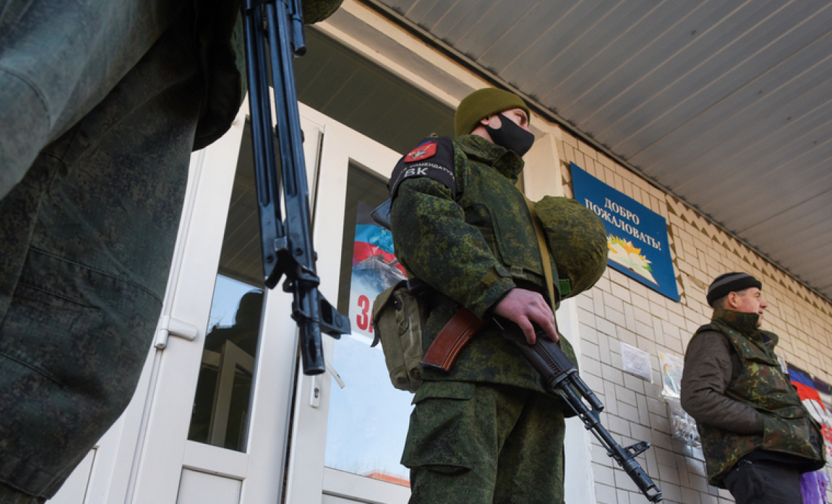 Мобилизационный пункт в Донецке. Фото: Ura.ru