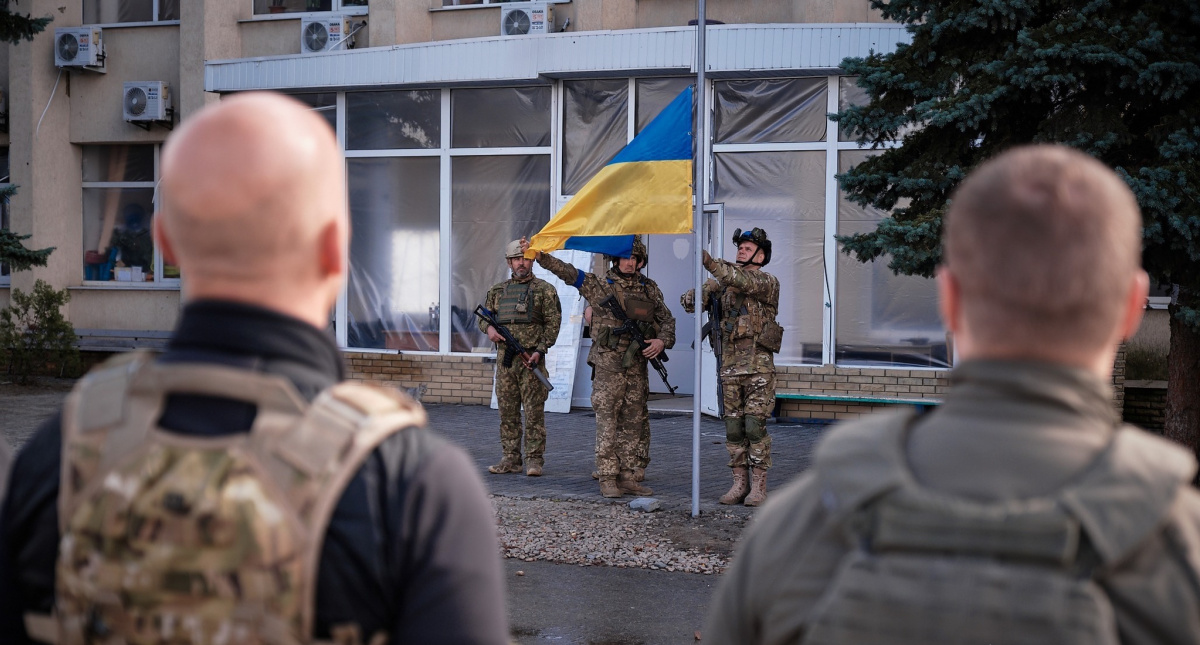 Украинские силы освободили Лиман в начале октября. Фото: Донецкая ОВА