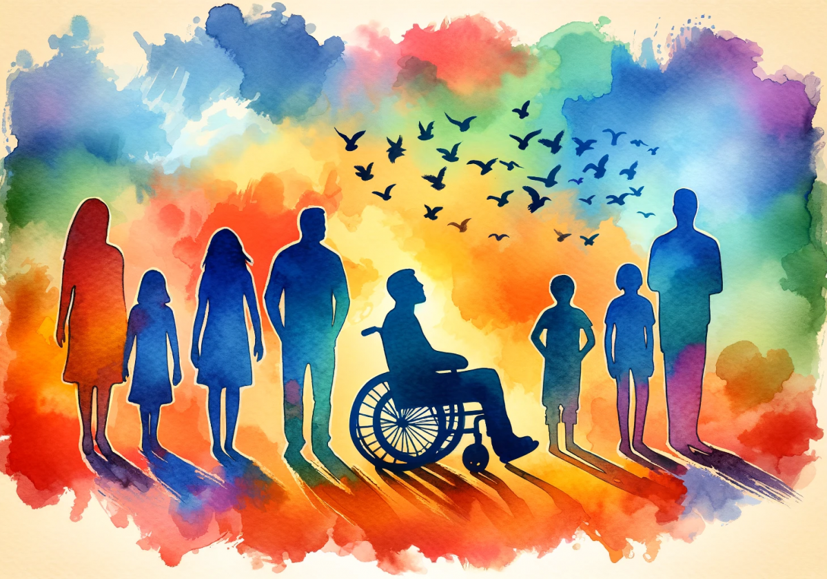 Обеспечение людей с инвалидностью. Иллюстрация: Новости Донбасса с помощью DALL·E 