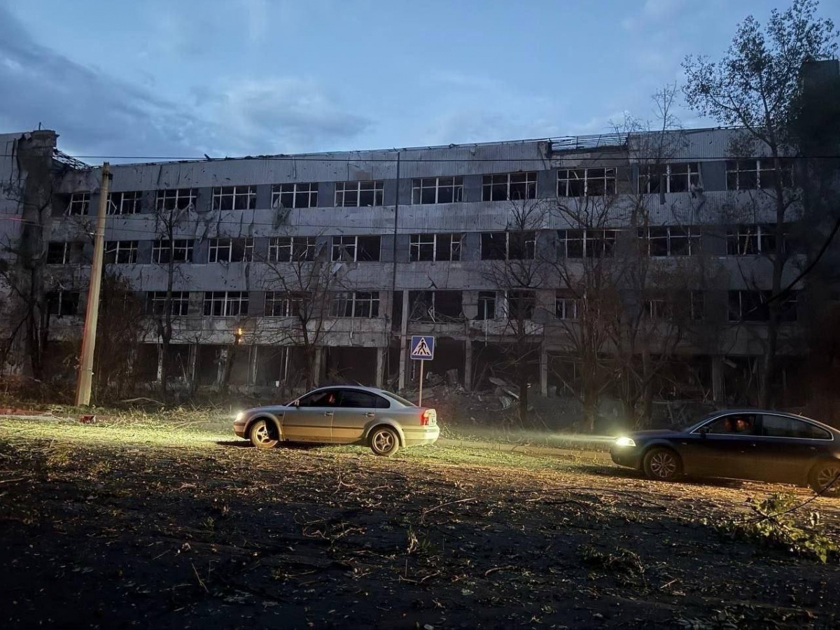 Последствия обстрела Донецка