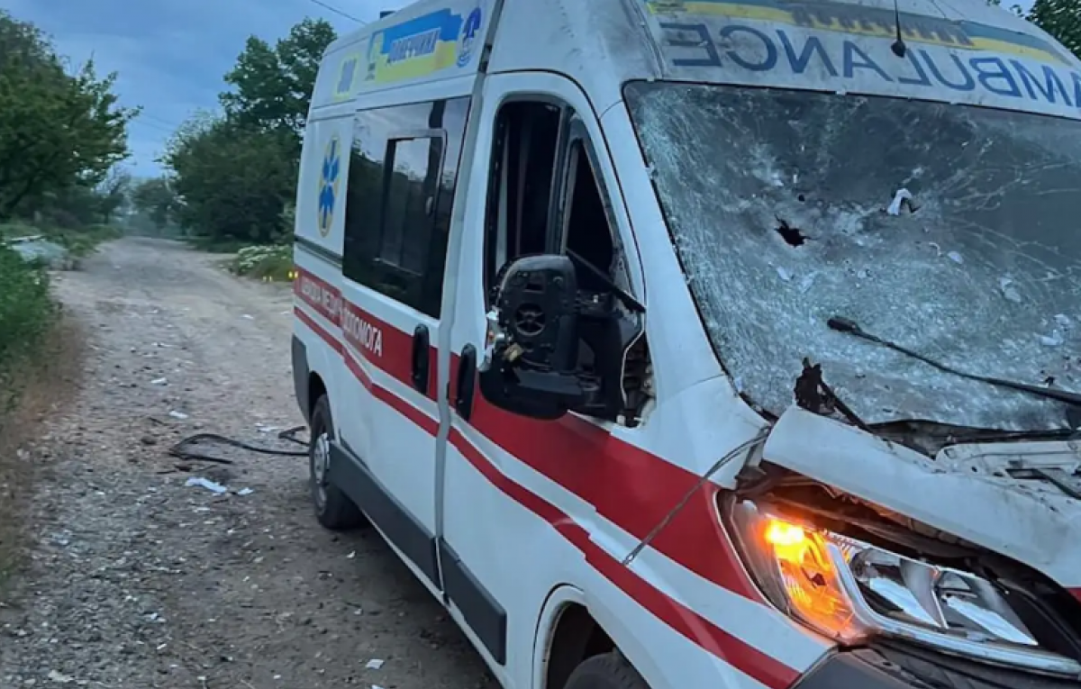Автомобиль скорой в Константиновке поврежденный FPV-дроном. Ассоциативное фото: Начальника Константиновской ВА Сергея Горбунова