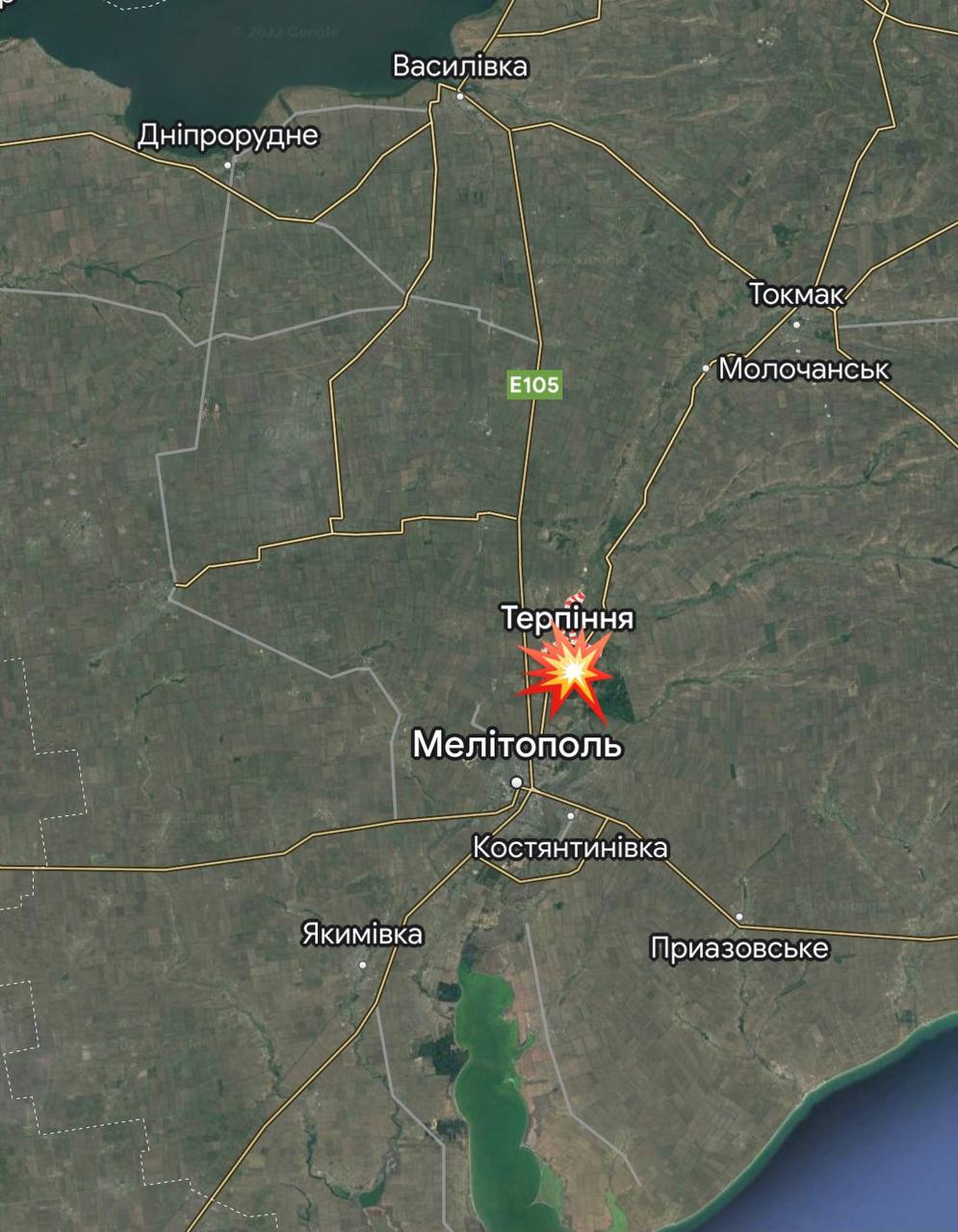 Збройні сили України вдарили по окупантах у районі села Терпеньє. Фото: Іван Федоров