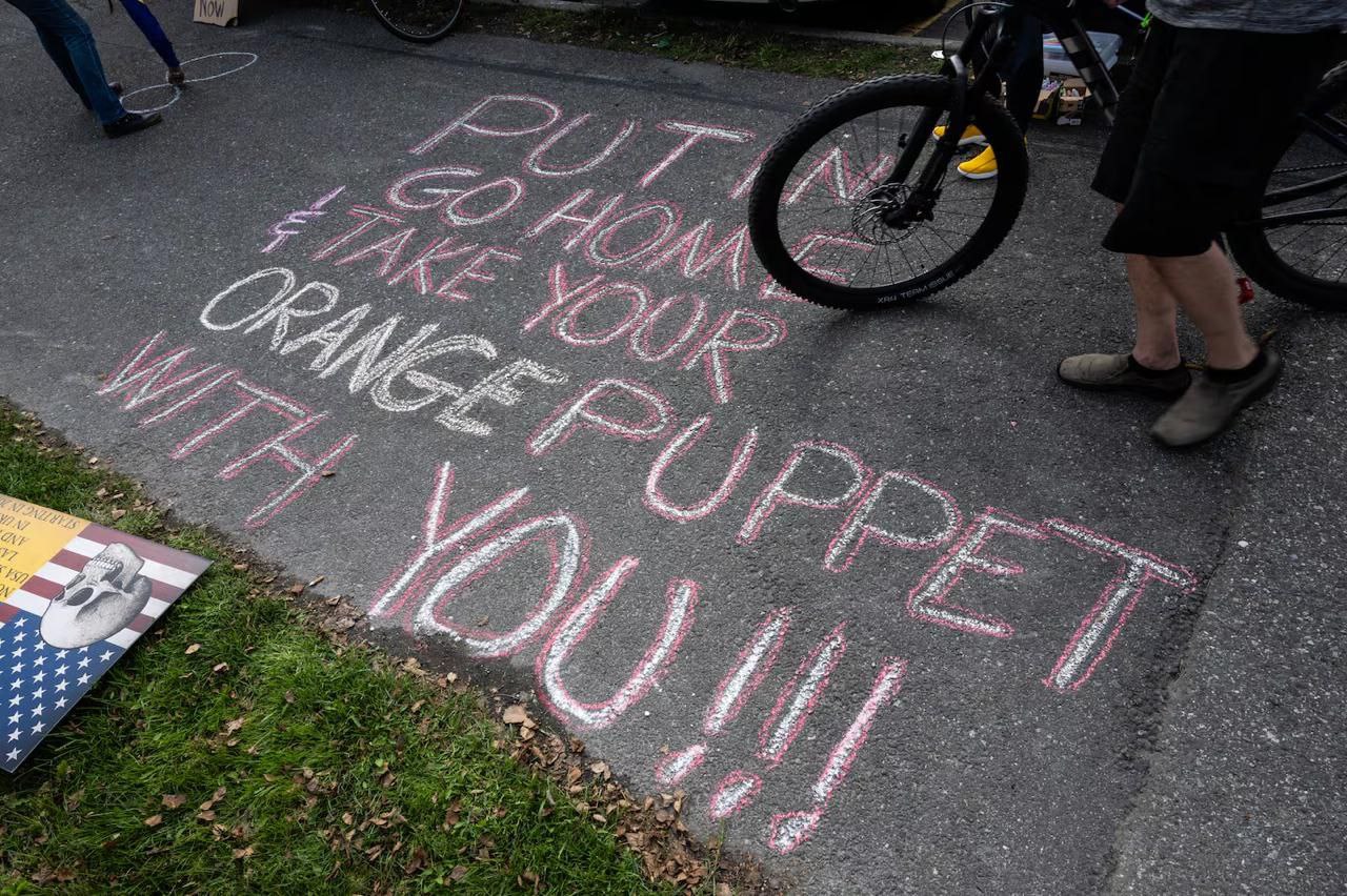 Митинг в поддержку Украины. Фото: Anchorage Daily News