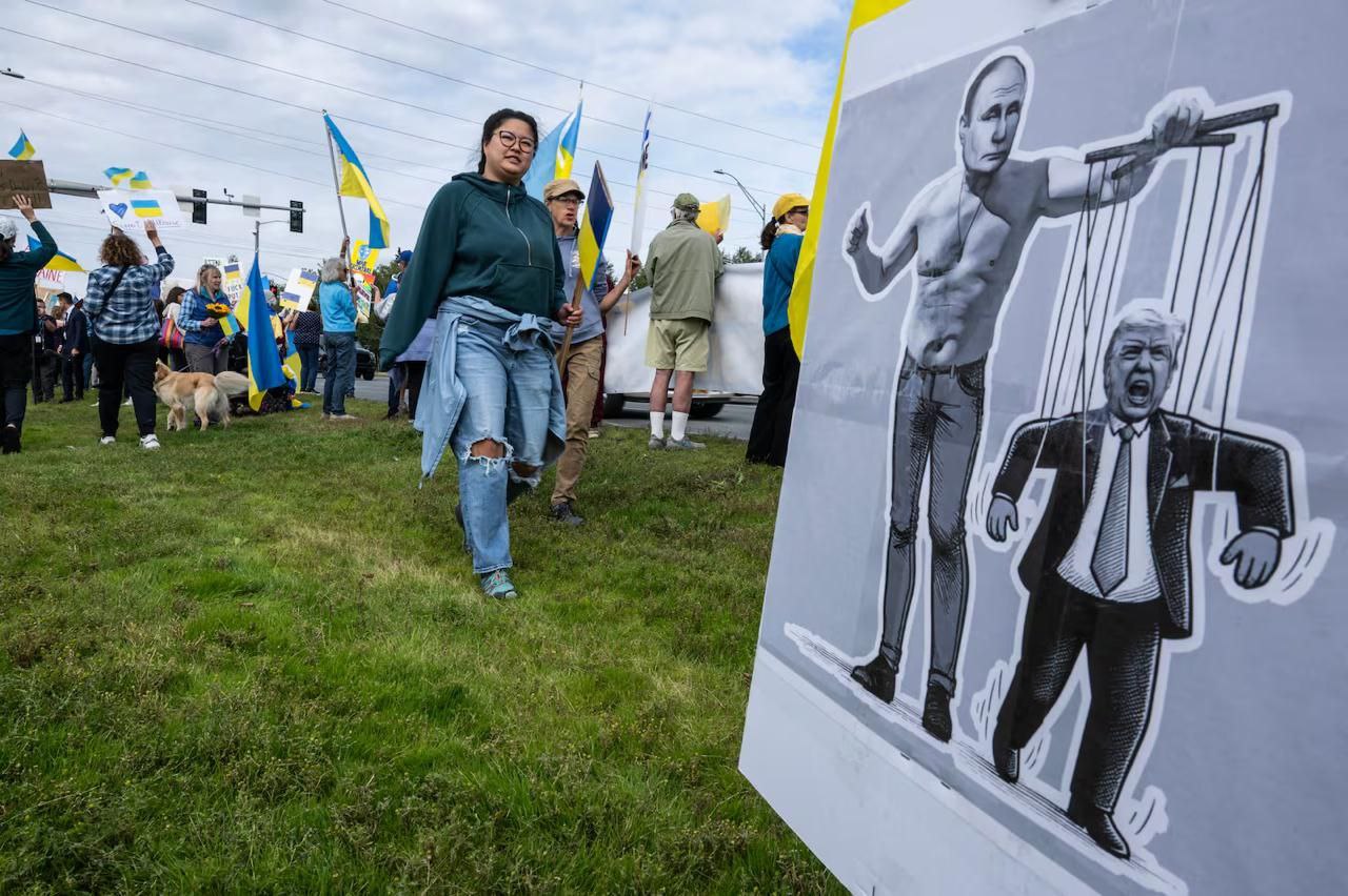 Митинг в поддержку Украины. Фото: Anchorage Daily News