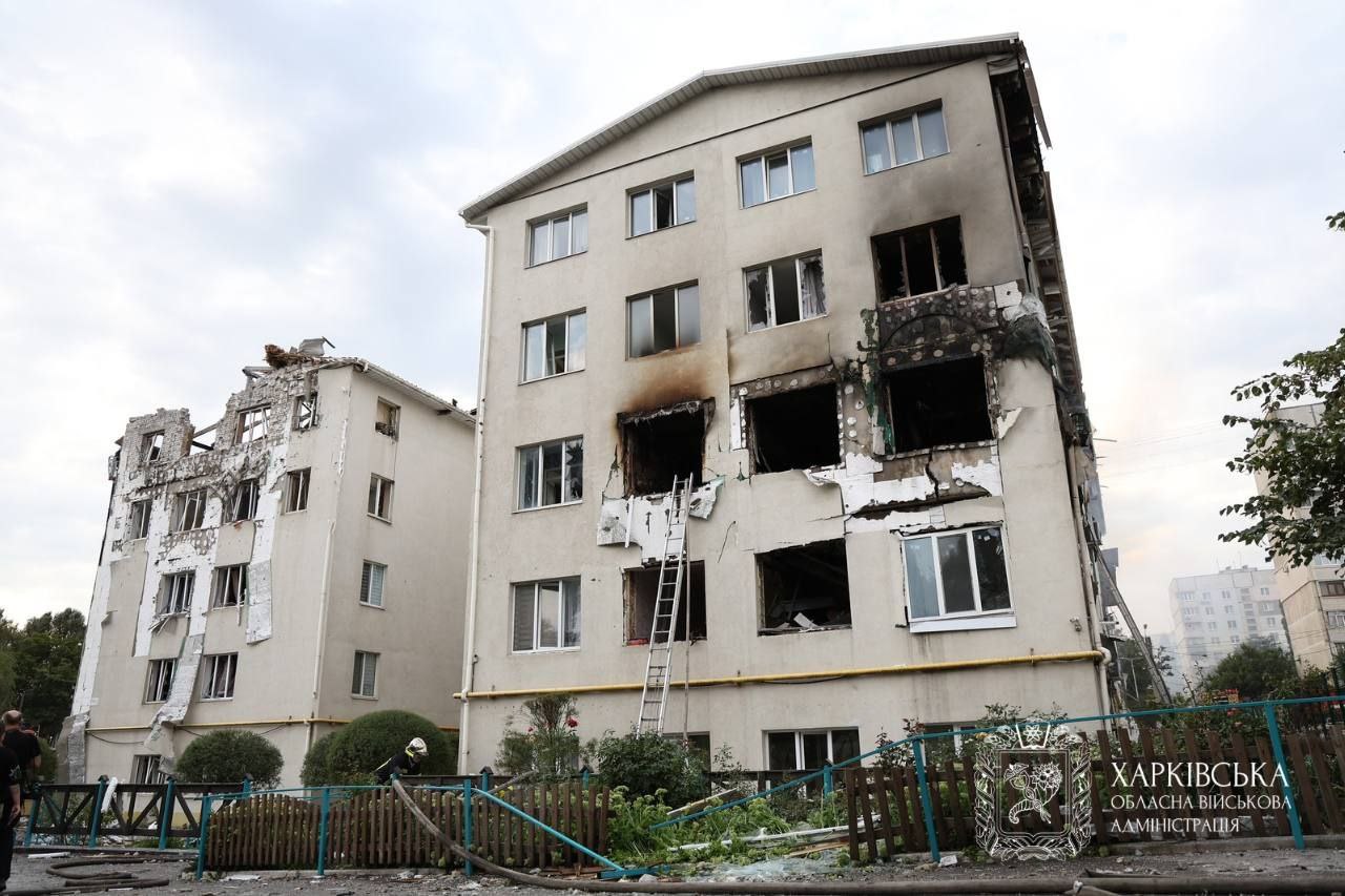 Последствия утреннего удара по Харькову. 18 августа 2025 года
