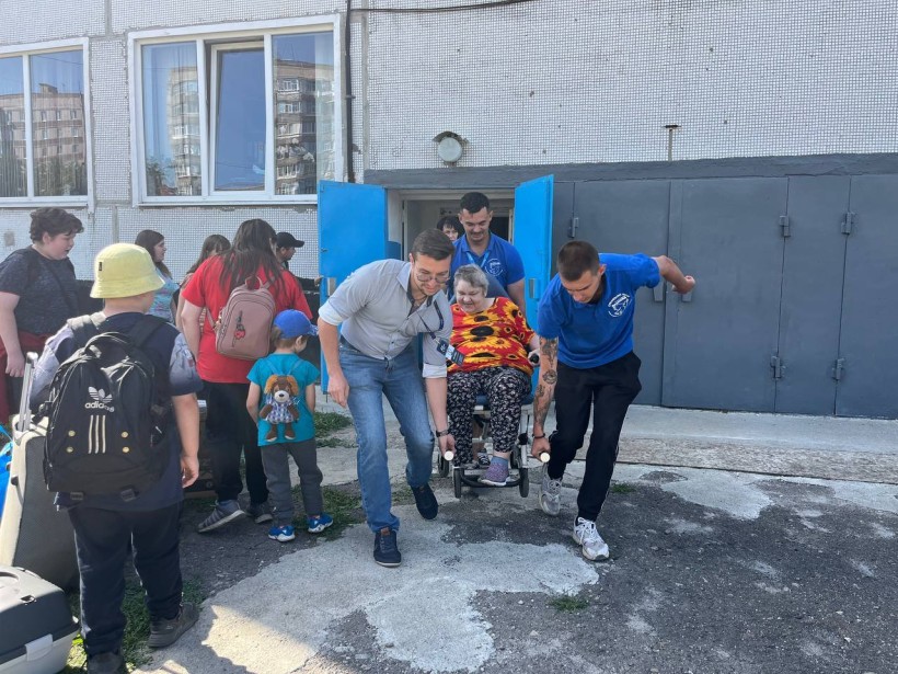 Эвакуация из Донецкой области. Фото: Донецкая ОГА