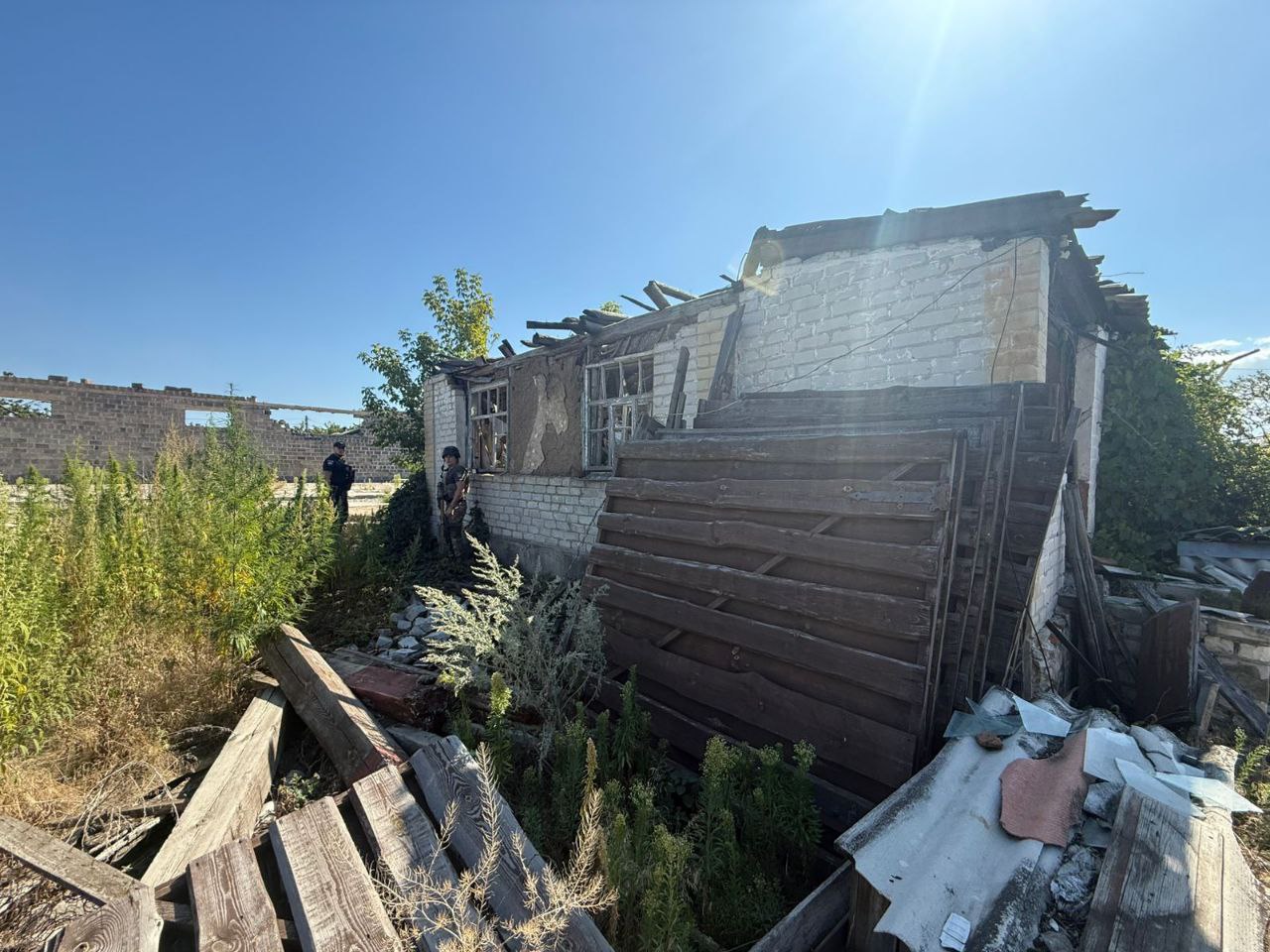 Результаты обстрелов Донетчины. Фото: Донецкая ОВА