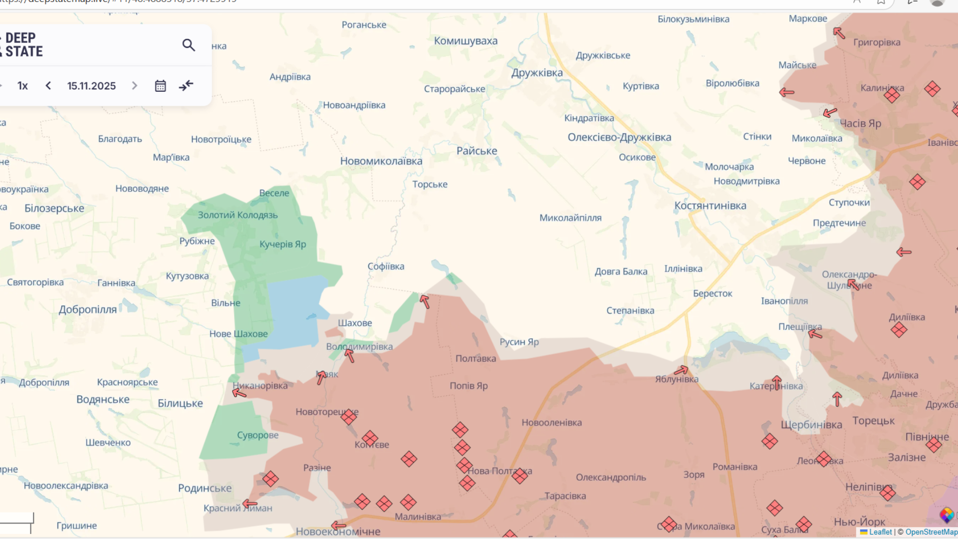 Скріншот: DeepState