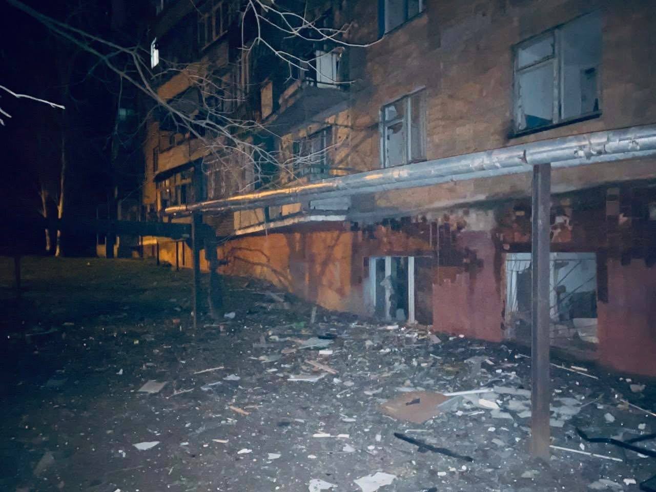 Последствия вчерашнего удара по Краматорску. Фото: Краматорский горсовет