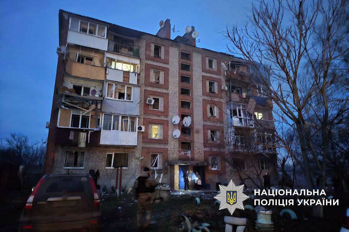 Последствия авиаудара по Славянску. Фото: Нацполиция Украины