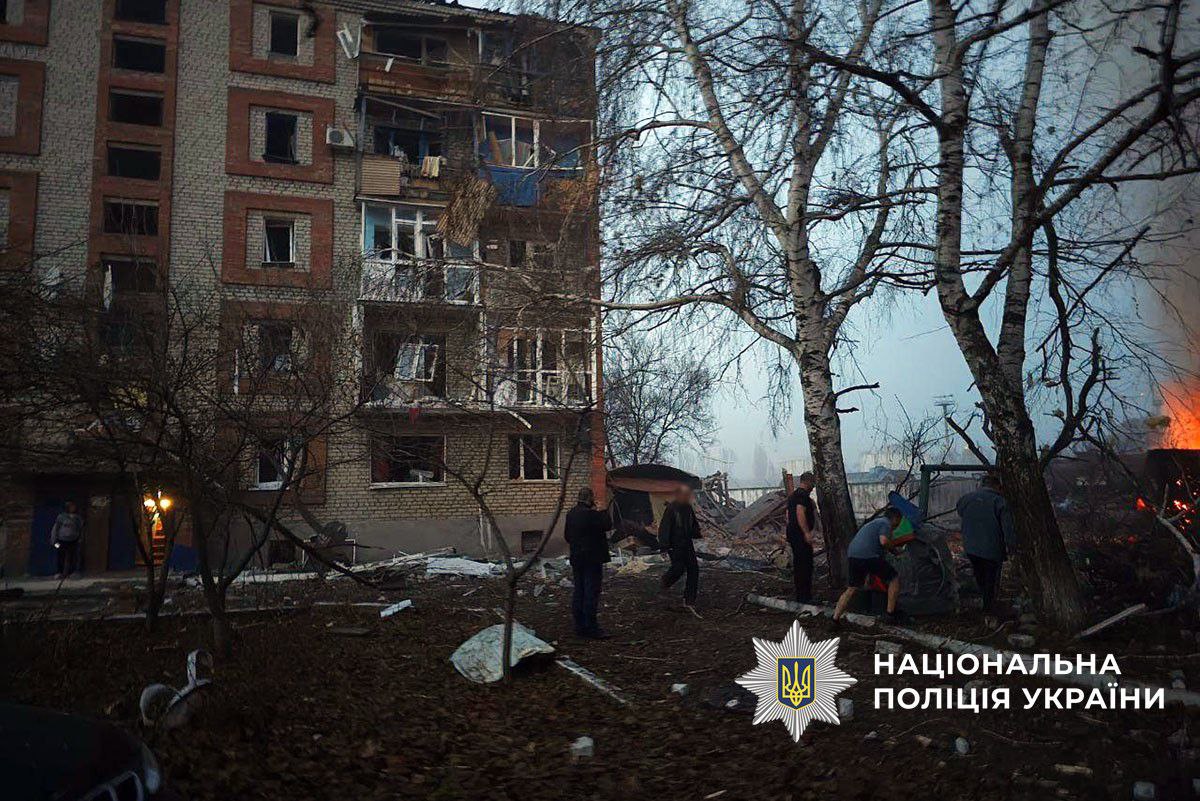 Последствия авиаудара по Славянску. Фото: Нацполиция Украины