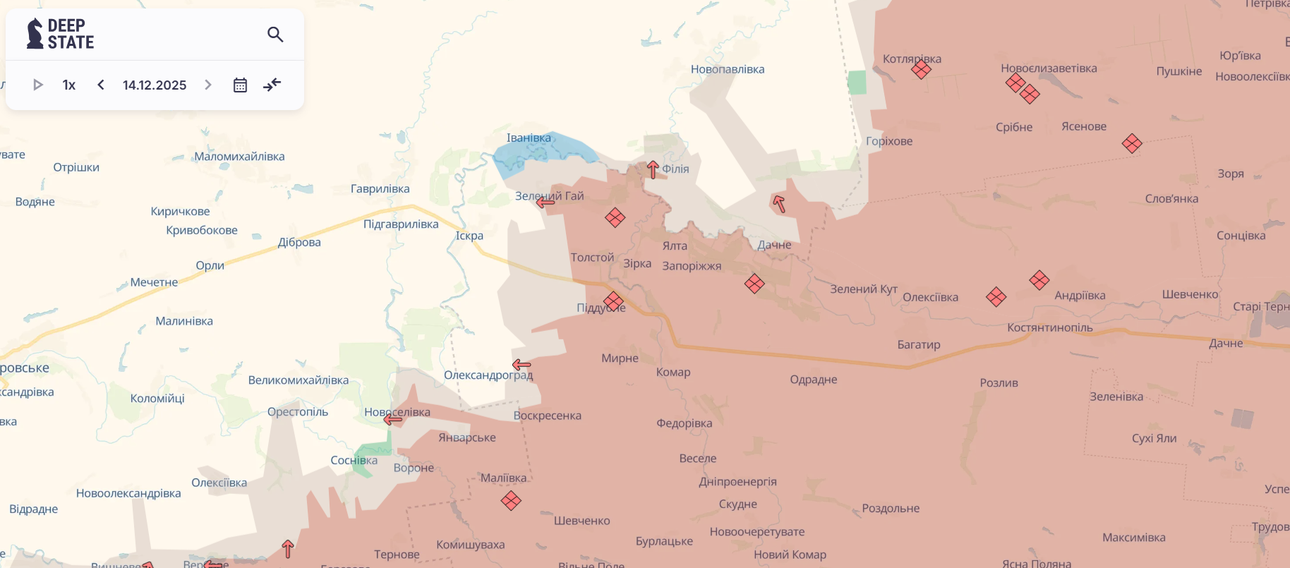 Скріншот: DeepState