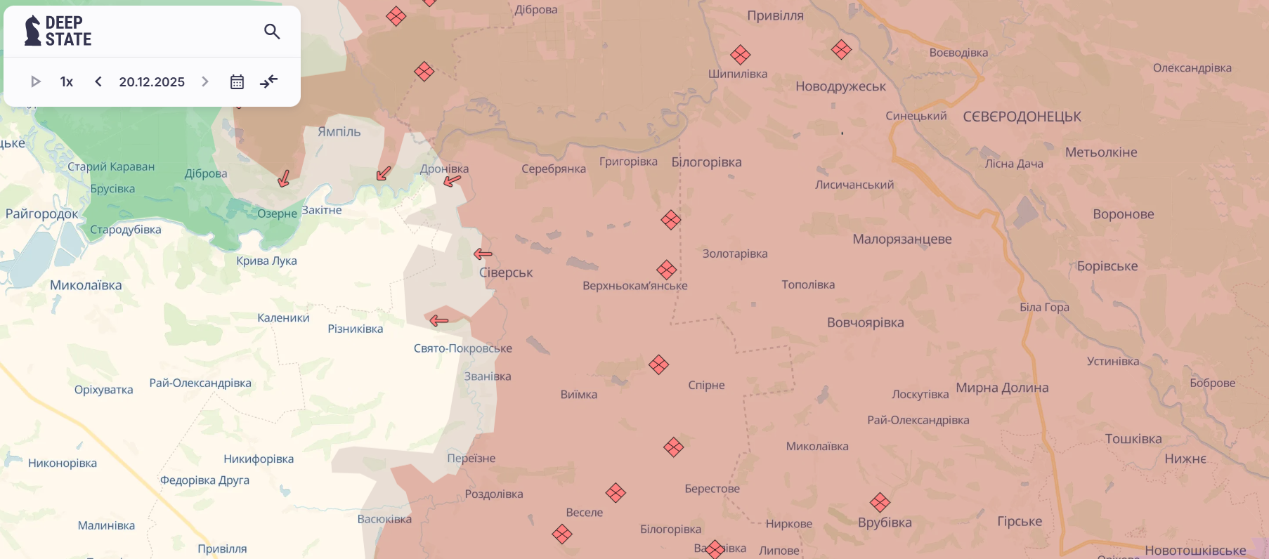 Скріншот: DeepState