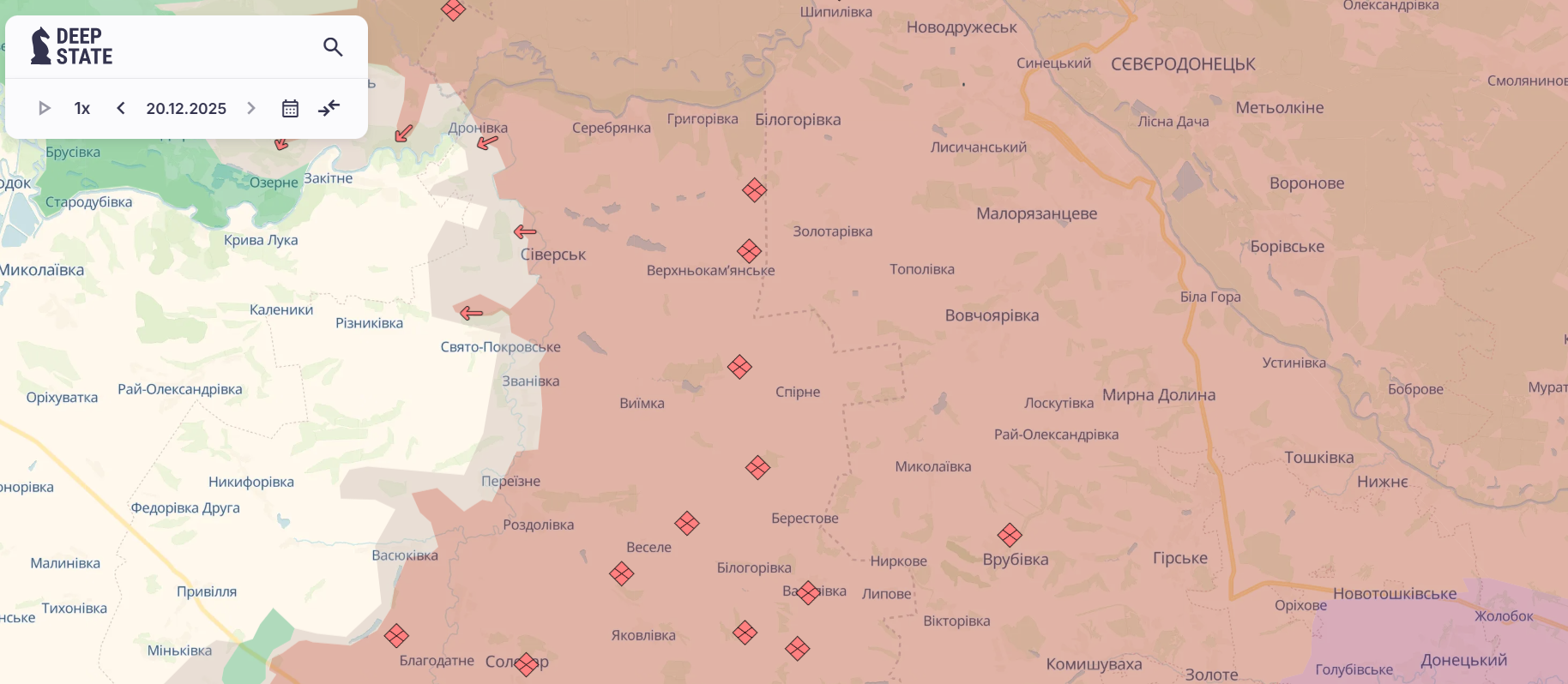 Скріншот: DeepState