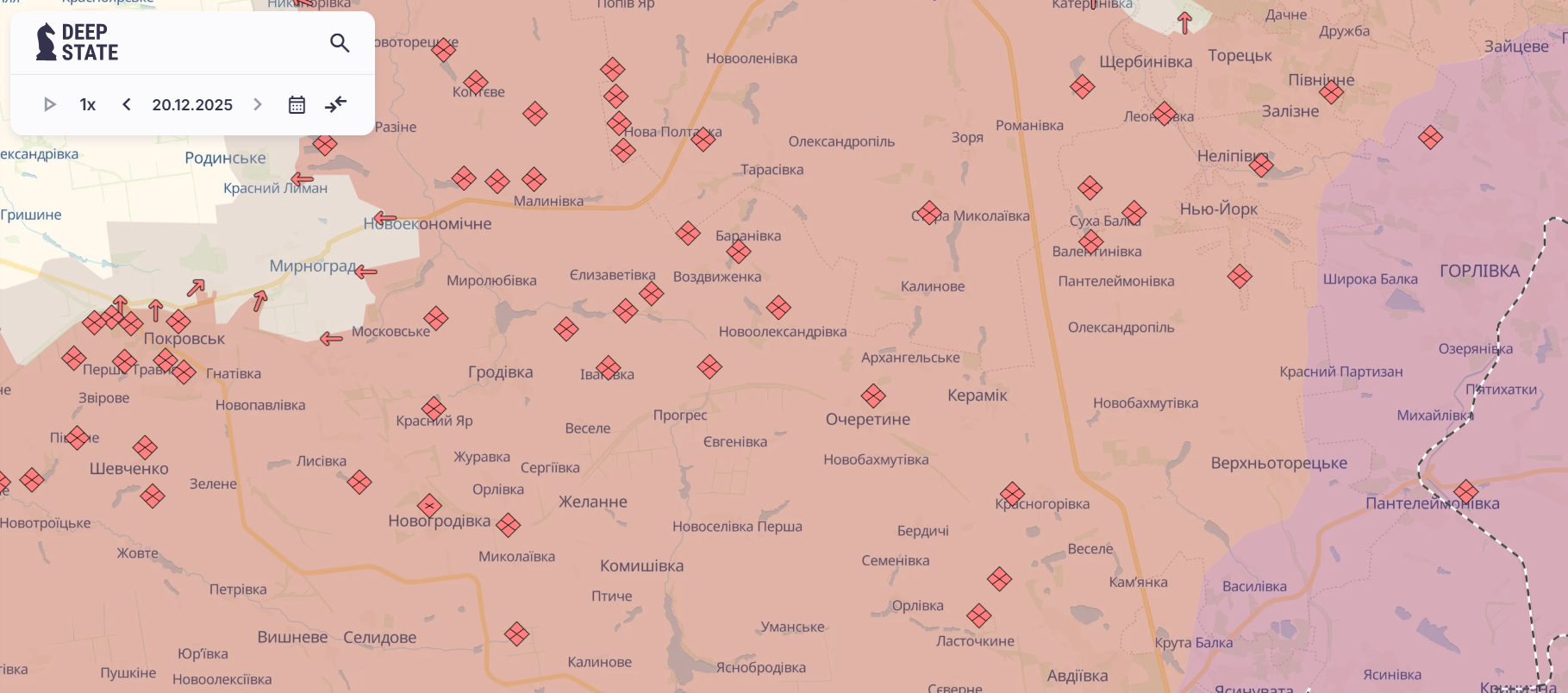 Скріншот: DeepState