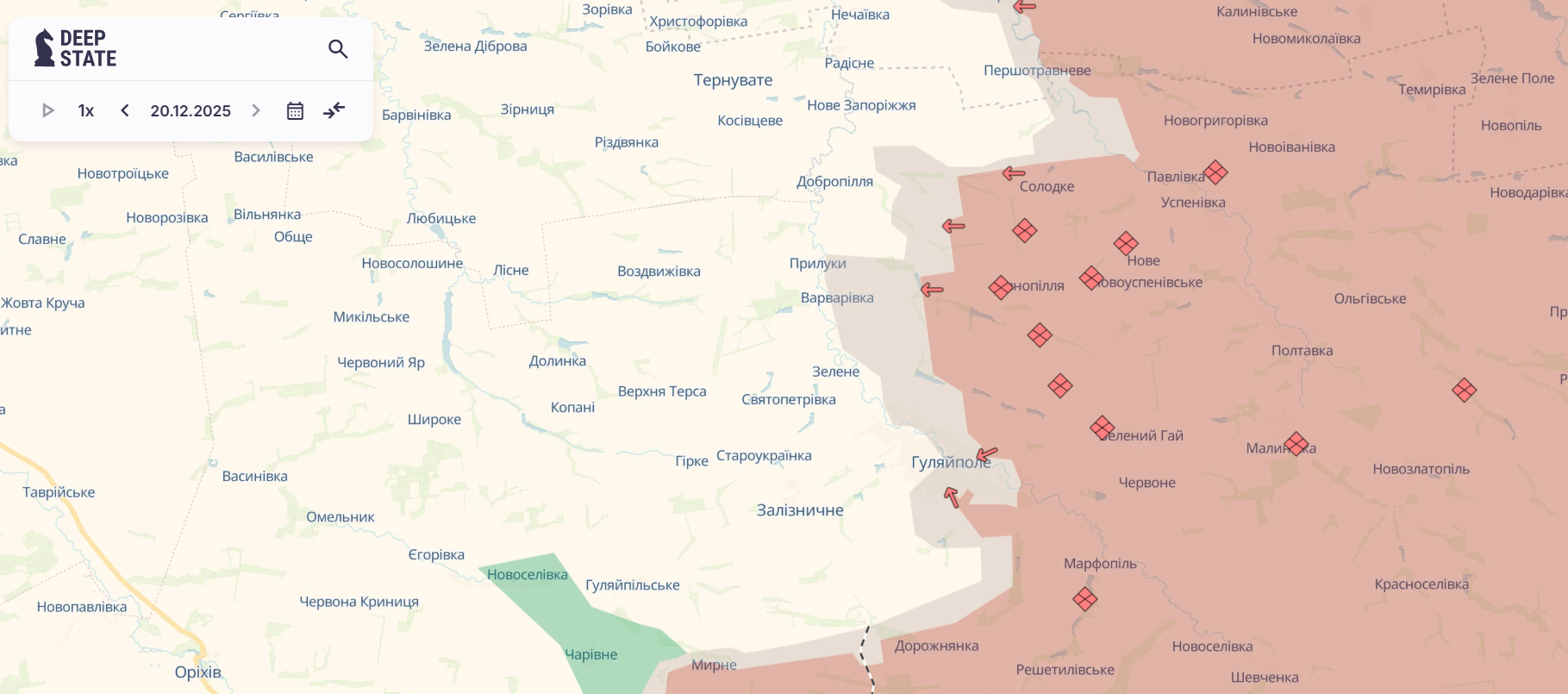 Скріншот: DeepState