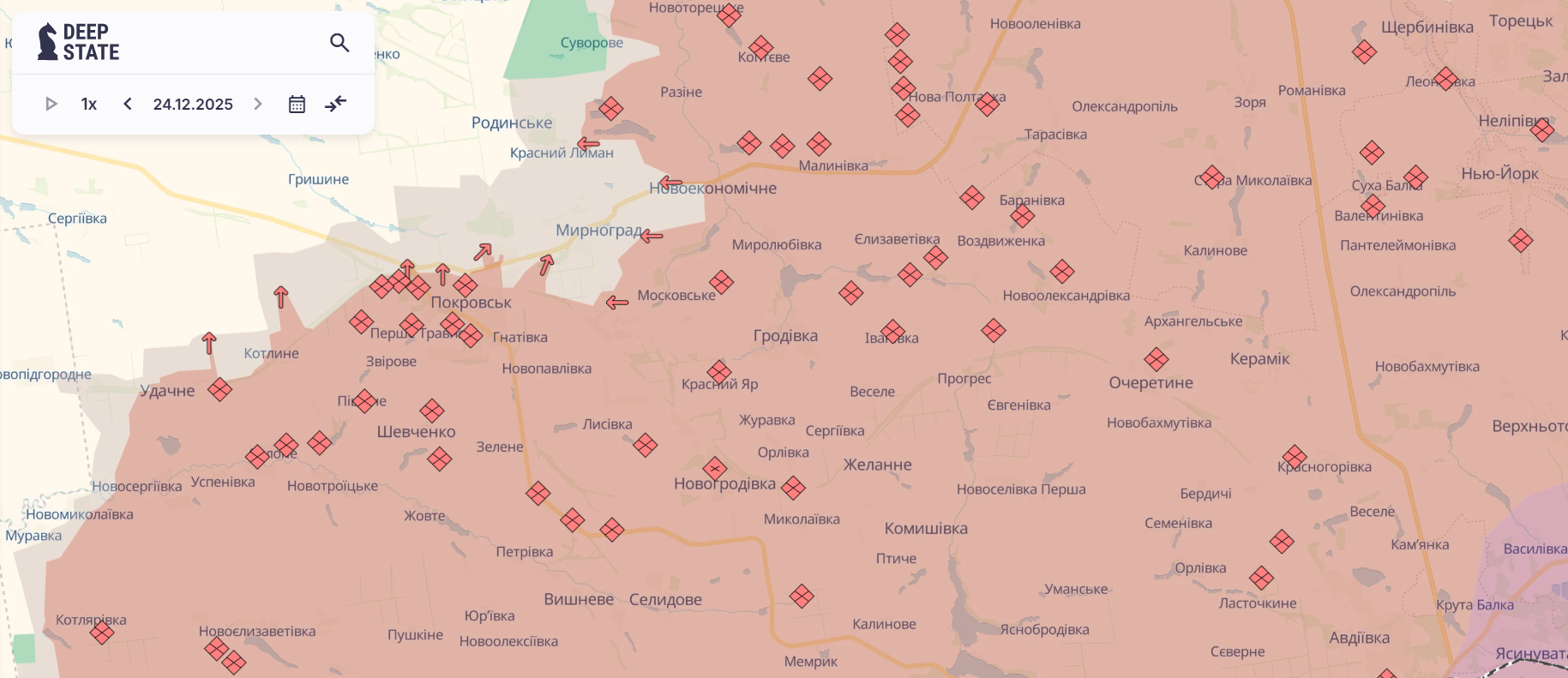 Скріншот: DeepState