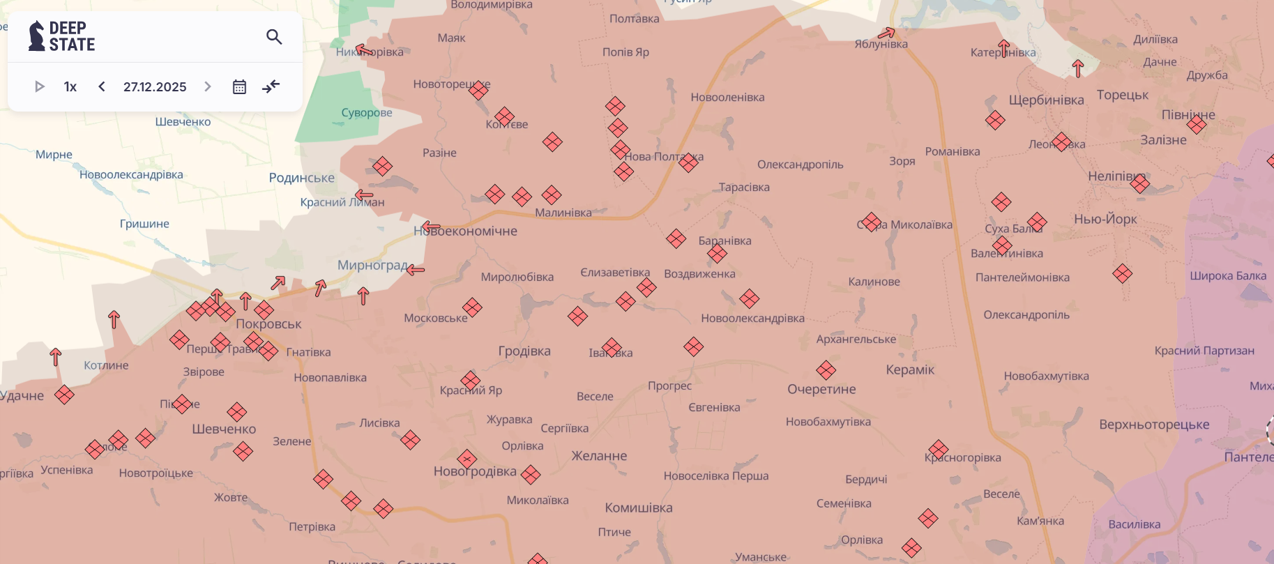 Скріншот: DeepState